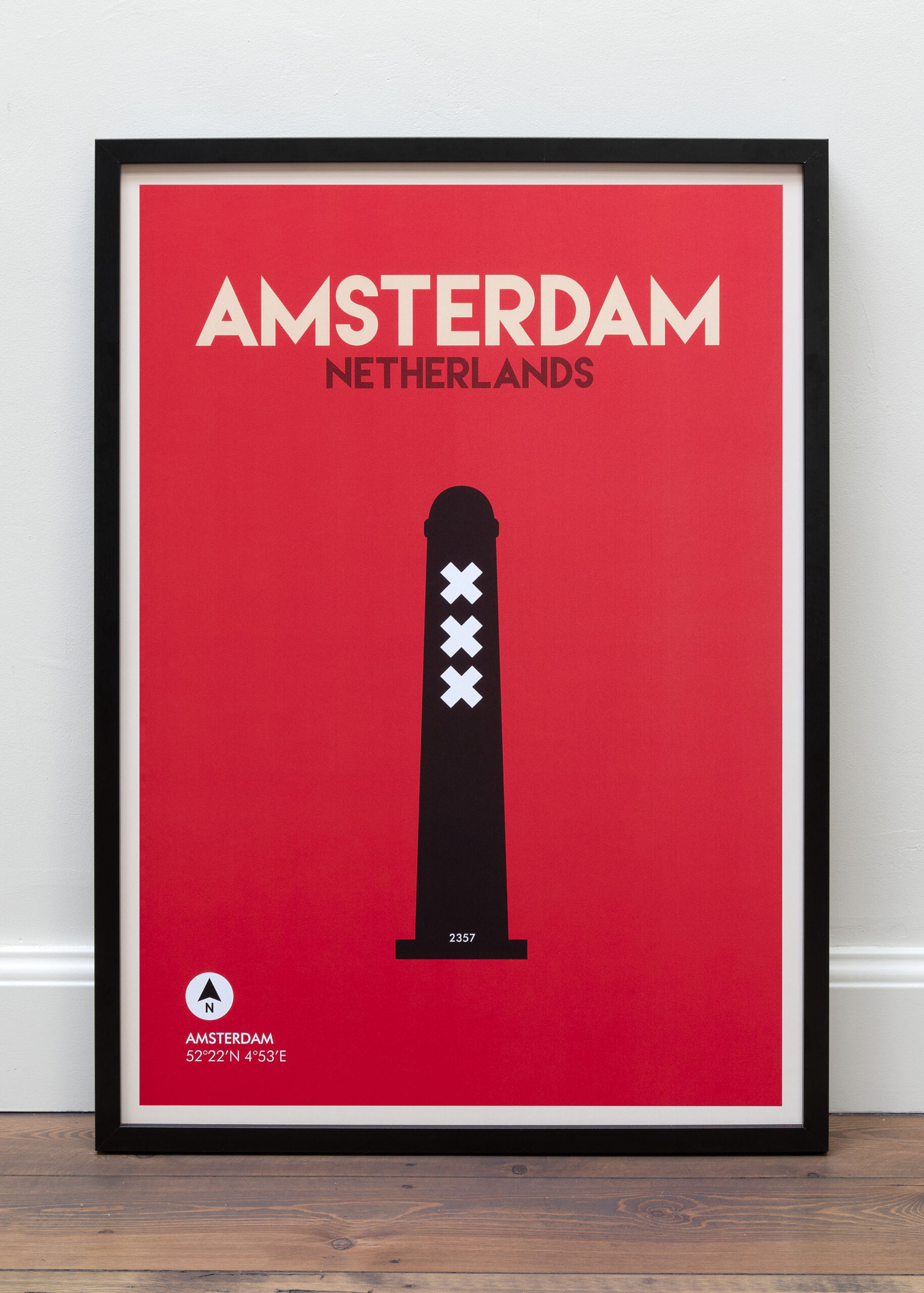 Poster Amsterdam Floor Frame Front