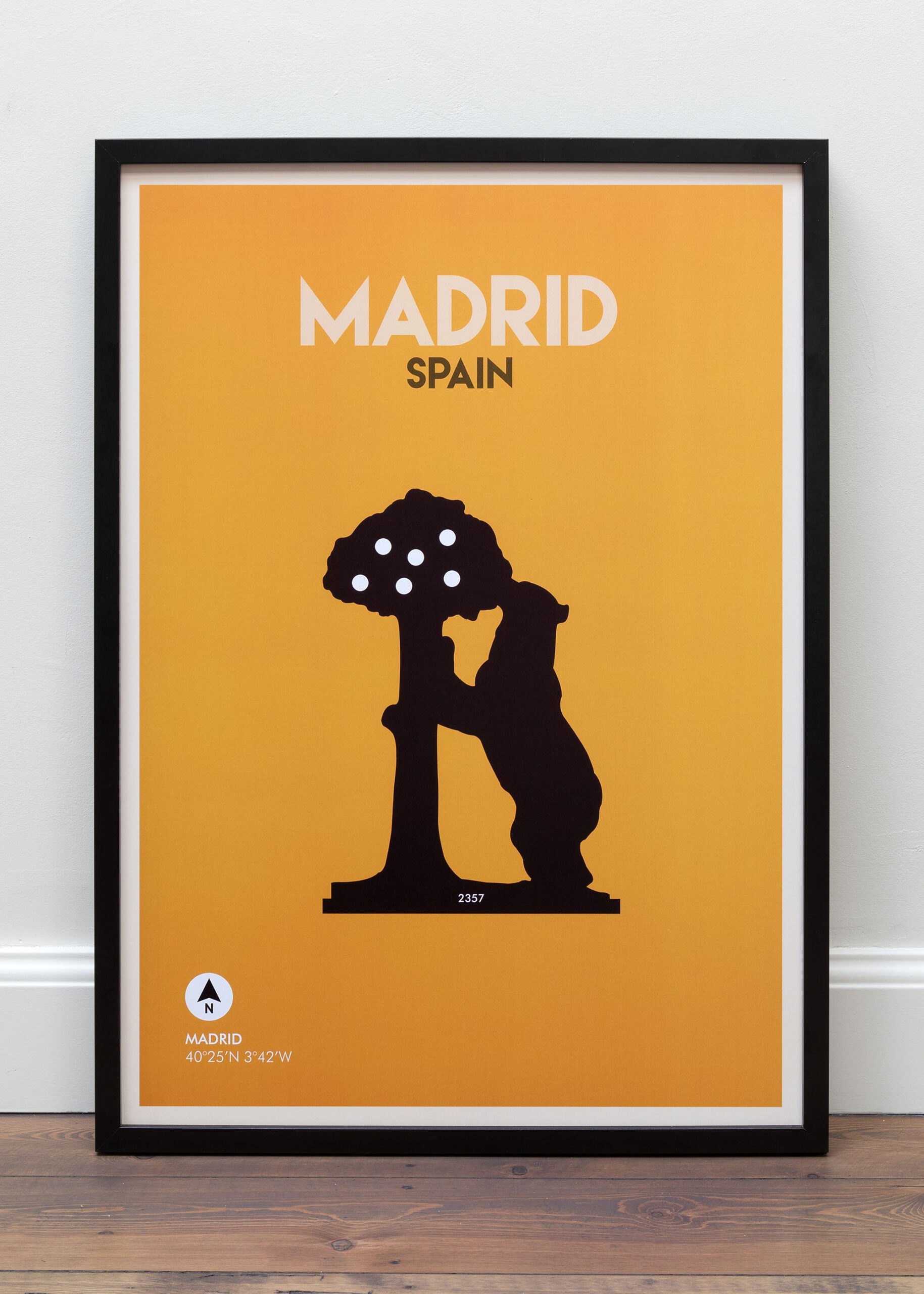 Poster Madrid Floor Frame Front