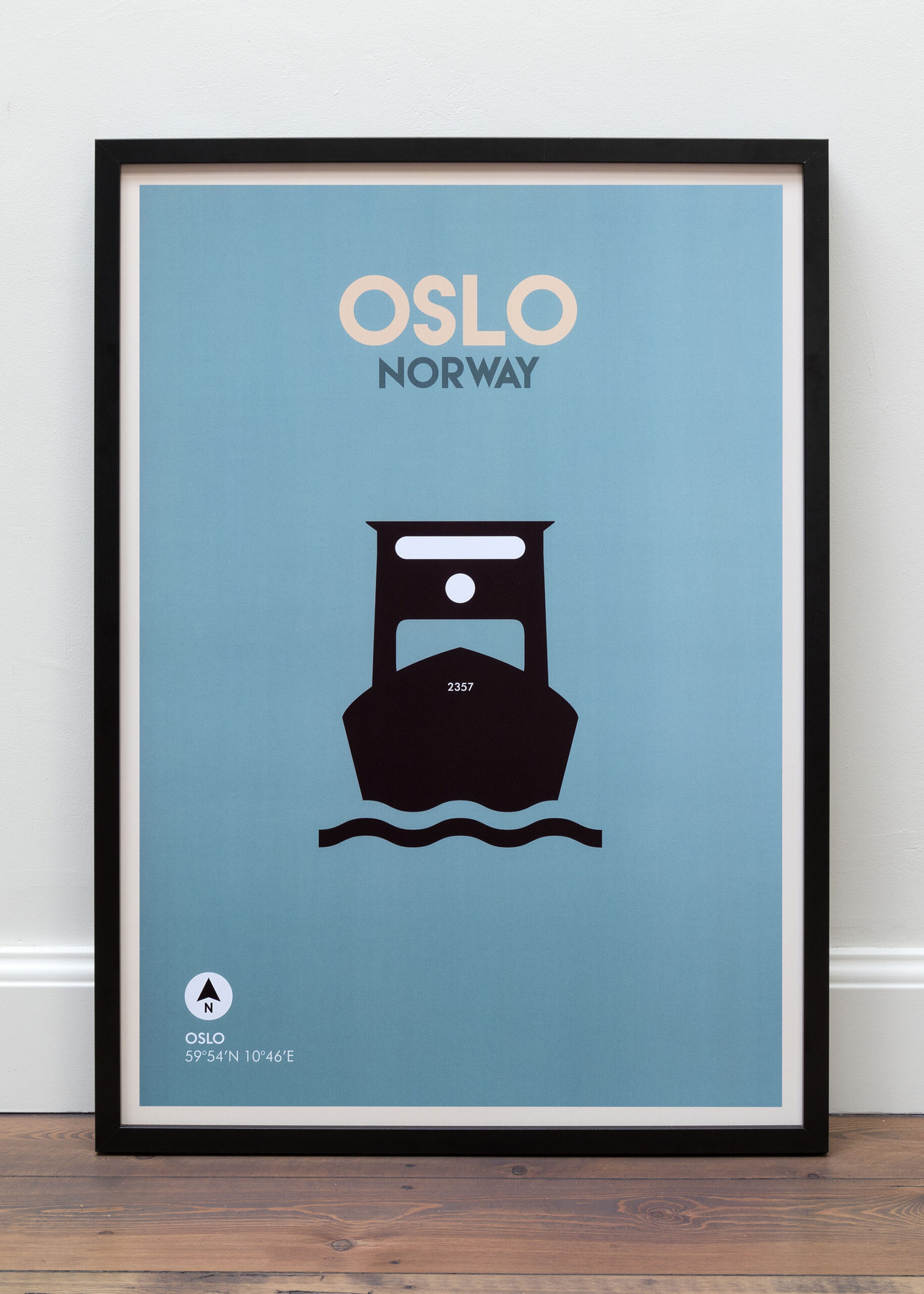 Poster Oslo Floor Frame Front